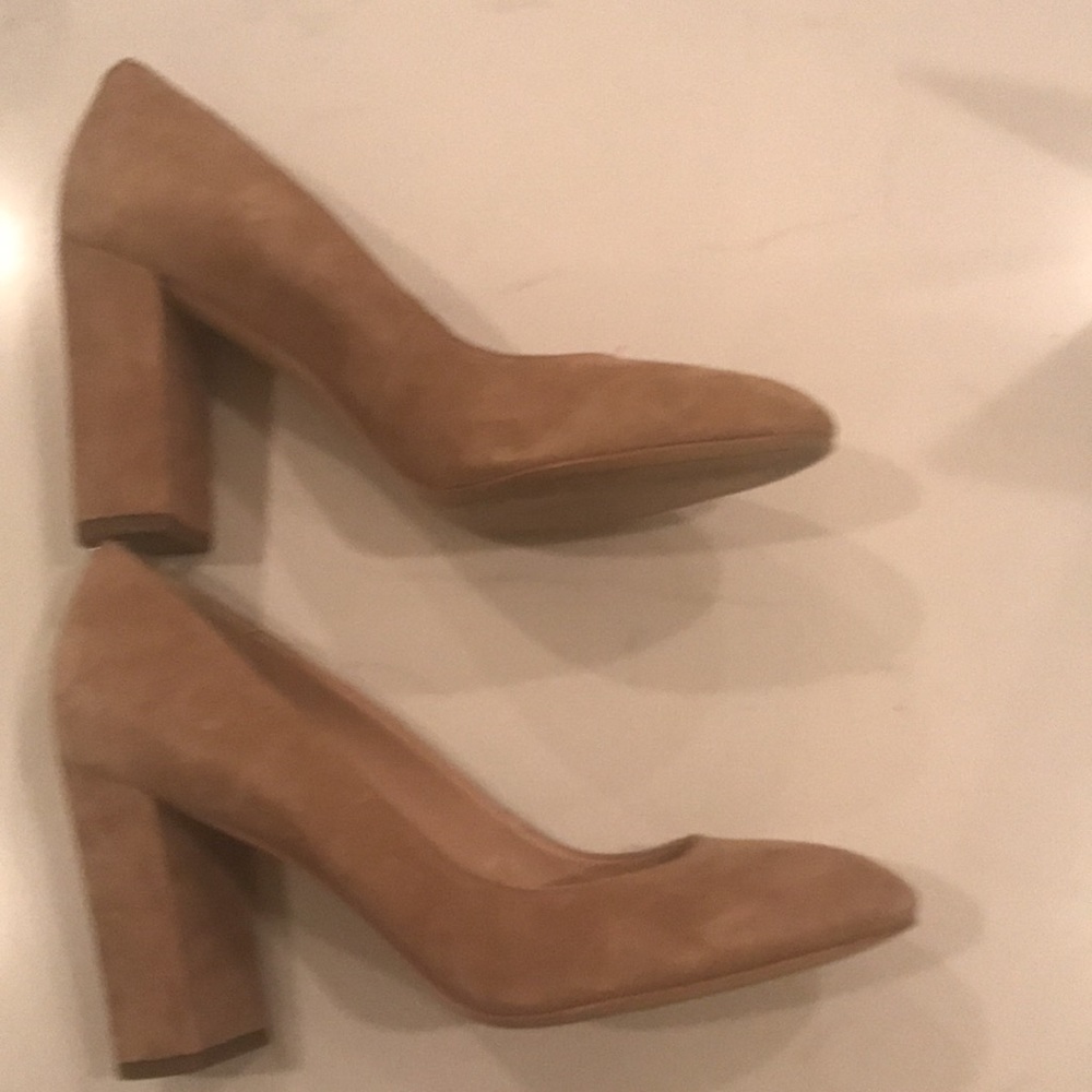 Sam Edelman suade thick heels size 9 - Picture 5 of 6